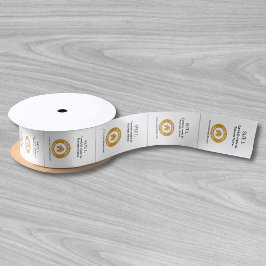 Lazo De Raso Etiquetas de productos de ropa con logotipo de per
