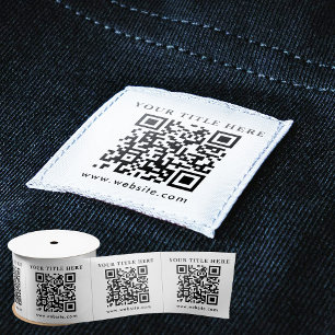 Lazo De Raso Etiquetas de ropa con código QR para sitio web par