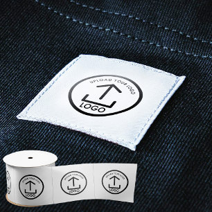 Lazo De Raso Etiquetas de ropa con logotipo de empresa para cos