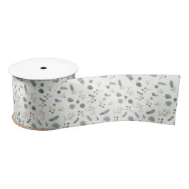 Lazo De Raso Eucalyptus Greenerenery Flores de Goma de Dólar Pl