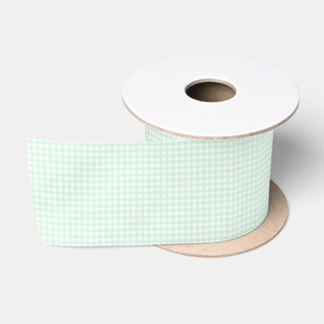 Lazo De Raso F&L Green Gingham (Carrete)