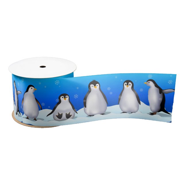 Lazo De Raso Familia Penguin (Carrete)