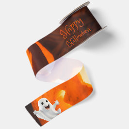 Lazo De Raso Fantasma Lindo y Espeluznante de Halloween