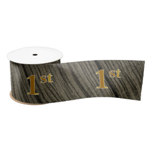 Lazo De Raso Faux/Imitation Gold "1st" Event Number (Rustic)