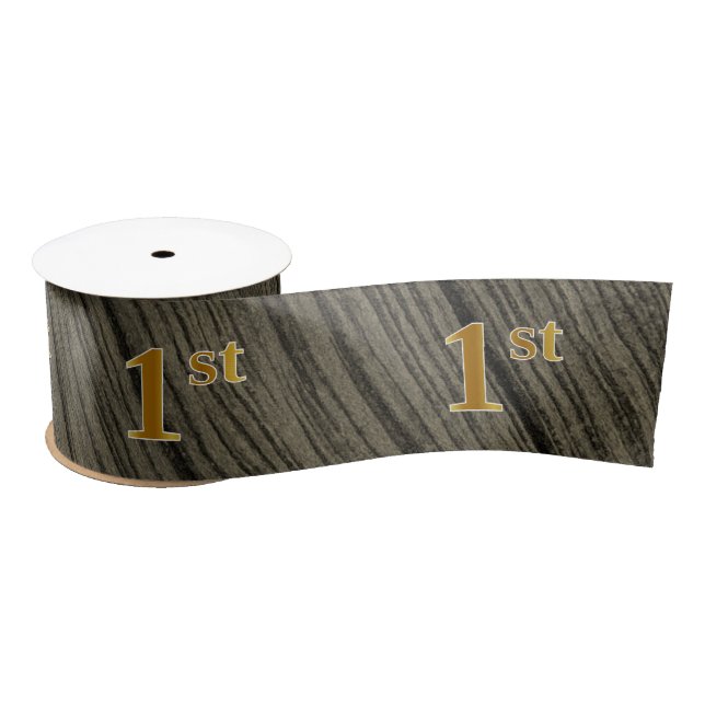 Lazo De Raso Faux/Imitation Gold "1st" Event Number (Rustic) (Carrete)
