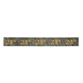 Lazo De Raso Faux/Imitation Gold "28th" Event Number (Rustic)