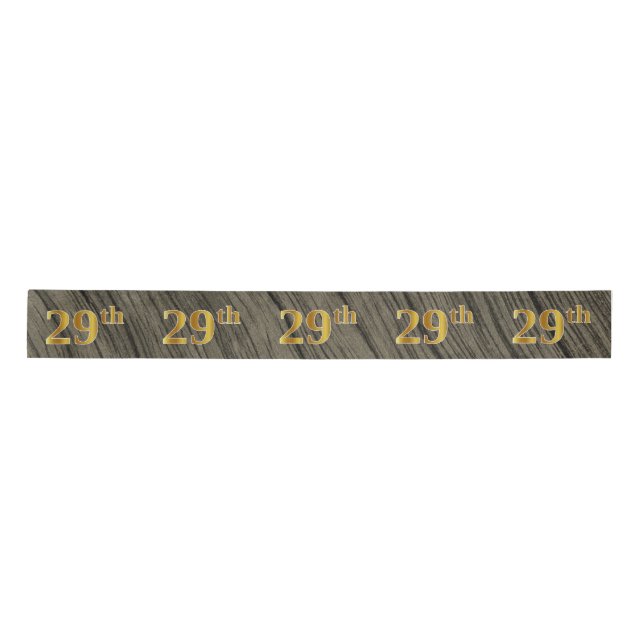 Lazo De Raso Faux/Imitation Gold "29th" Event Number (Rustic) (Anverso)