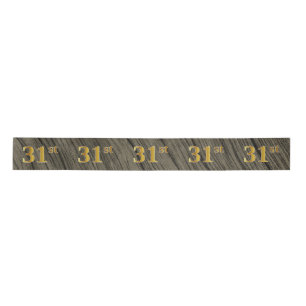 Lazo De Raso Faux/Imitation Gold "31st" Event Number (Rustic)