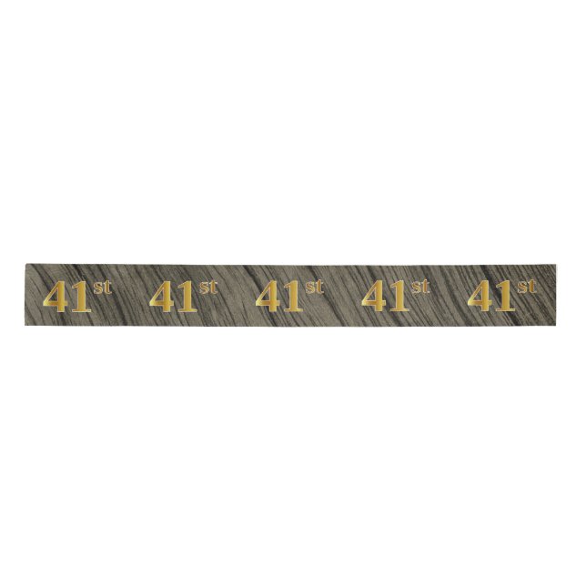 Lazo De Raso Faux/Imitation Gold "41st" Event Number (Rustic) (Anverso)