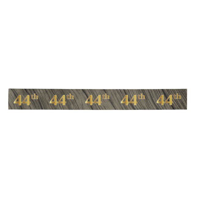 Lazo De Raso Faux/Imitation Gold "44th" Event Number (Rustic) (Anverso)