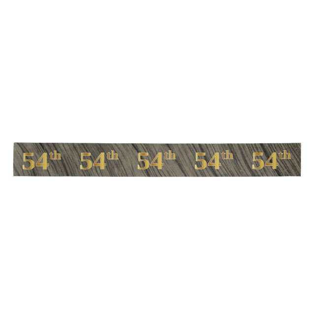 Lazo De Raso Faux/Imitation Gold "54th" Event Number (Rustic) (Anverso)