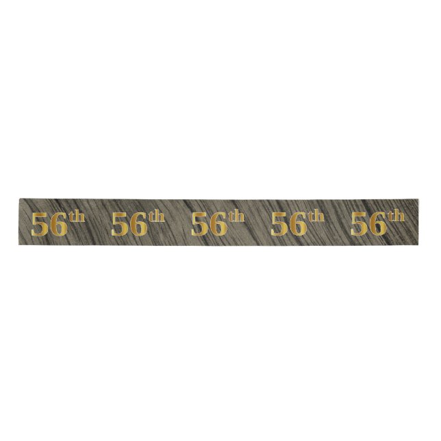 Lazo De Raso Faux/Imitation Gold "56th" Event Number (Rustic) (Anverso)