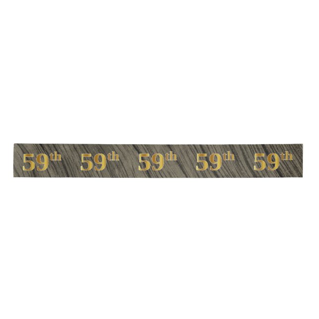 Lazo De Raso Faux/Imitation Gold "59th" Event Number (Rustic) (Anverso)