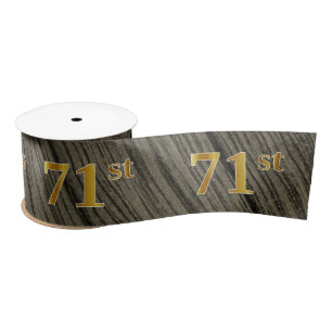 Lazo De Raso Faux/Imitation Gold "71st" Event Number (Rustic)