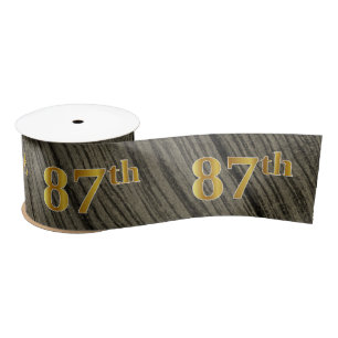 Lazo De Raso Faux/Imitation Gold "87th" Event Number (Rustic)