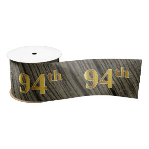Lazo De Raso Faux/Imitation Gold "94th" Event Number (Rustic)