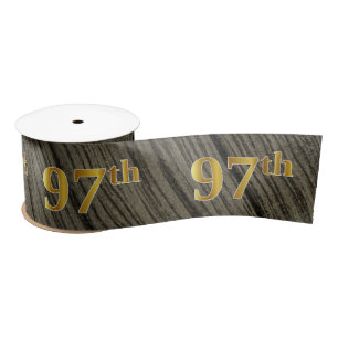 Lazo De Raso Faux/Imitation Gold "97th" Event Number (Rustic)