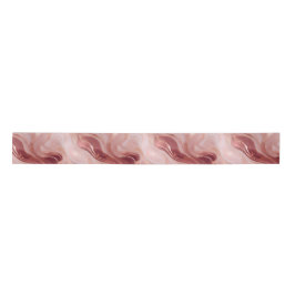 Lazo De Raso Faux Rosa Gold y Purpurina Marble