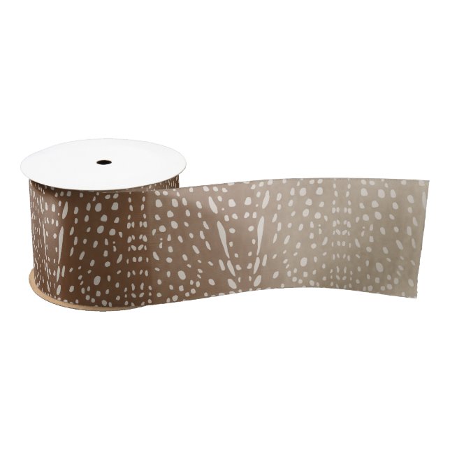 Lazo De Raso Fawn Spots Baby Deer Animal Print Pattern (Carrete)