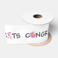 Felicitaciones Cinta rosa de Cáncer de Mama