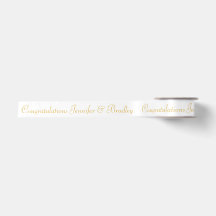 Felicitaciones de Boda Oro Nombres Personalizados