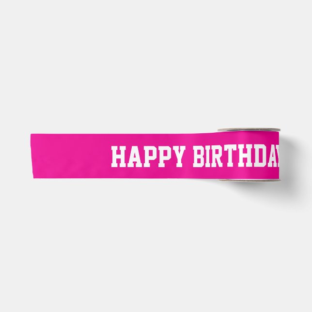 Lazo De Raso Feliz Cumpleaños (Anverso)