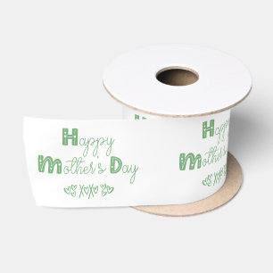 Lazo De Raso Feliz día de las madres Tipografía Doodle Lindo Bl