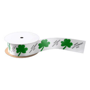 Lazo De Raso Feliz día de San Patricio Tréboles