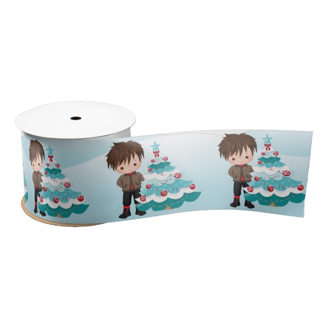 Lazo De Raso Feliz Navidad (Carrete)