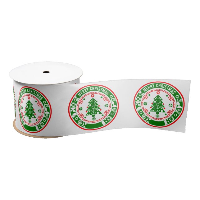 Lazo De Raso Feliz Navidad (Carrete)