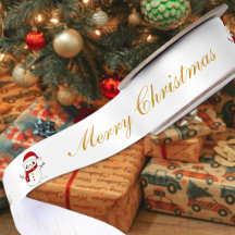 Feliz Navidad Muñeco de Nieve de Texto Personaliza