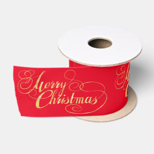 Lazo De Raso Feliz Navidad (ORO)