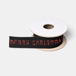 Lazo De Raso Feliz Navidad rojo Satin Ribbon