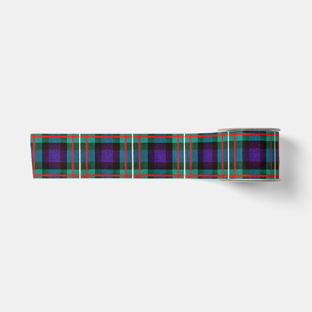 Lazo De Raso Ferguson Tartan colores brillantes Ribbon (Anverso)