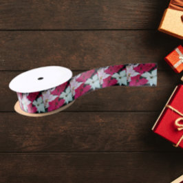 Lazo De Raso Festividad Festividad Poinsettias Floral