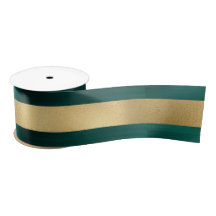 Festividad moderna Verde azulada Gold Stripe metál