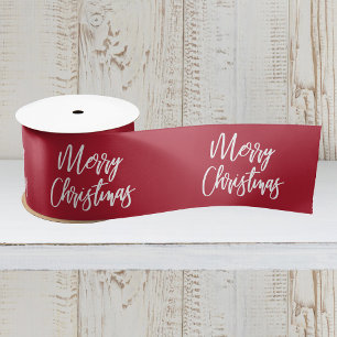 Lazo De Raso Festividad Roja de Feliz Navidad