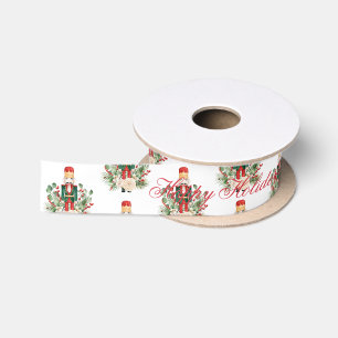 Lazo De Raso Festividades de Navidades Nutcracker Happy Holiday