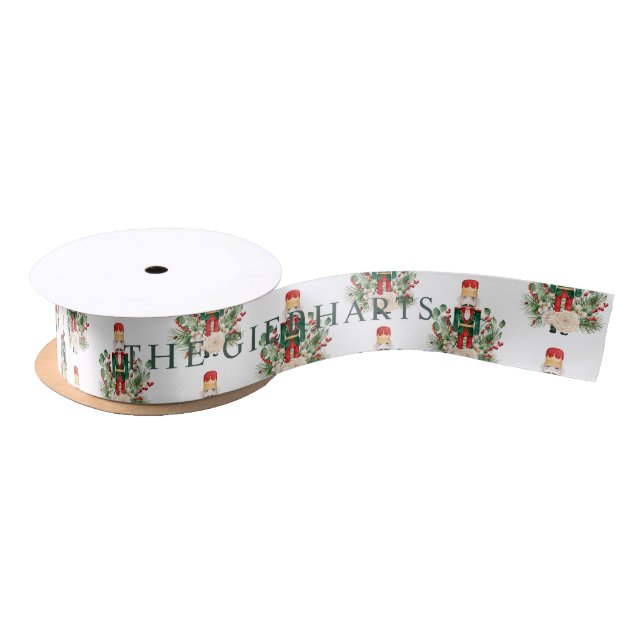 Lazo De Raso Festividades de Navidades Nutcracker Happy Holiday (Carrete)