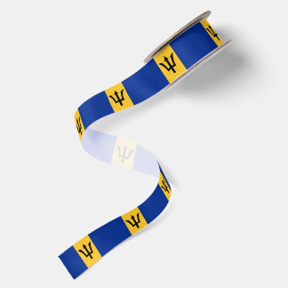 Lazo De Raso Fiesta de cumpleaños con bandera de Barbados Bajan