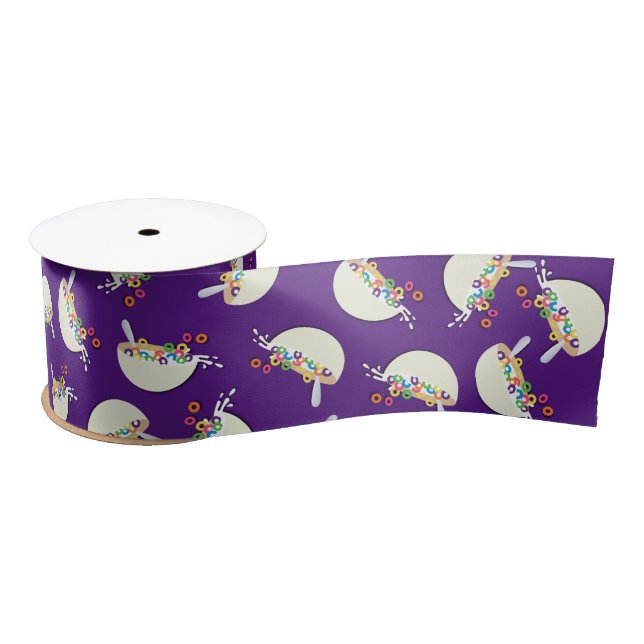 Lazo De Raso Fiesta de cumpleaños de Cereal Bowl Sleepover (Carrete)