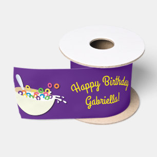 Lazo De Raso Fiesta de cumpleaños de Cereal Bowl Sleepover