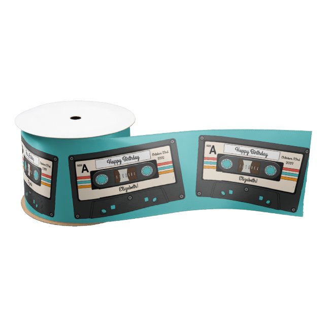Lazo De Raso Fiesta de cumpleaños de la cinta Cassette de la Re (Carrete)