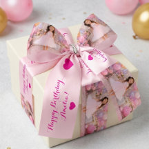 Fiesta de Cumpleaños de Niña con Foto Rosa Persona