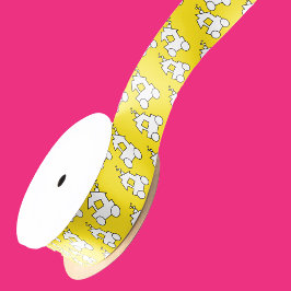 Lazo De Raso Fiesta de cumpleaños del tren amarillo