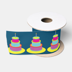 Lazo De Raso Fiesta del pastel de cumpleaños
