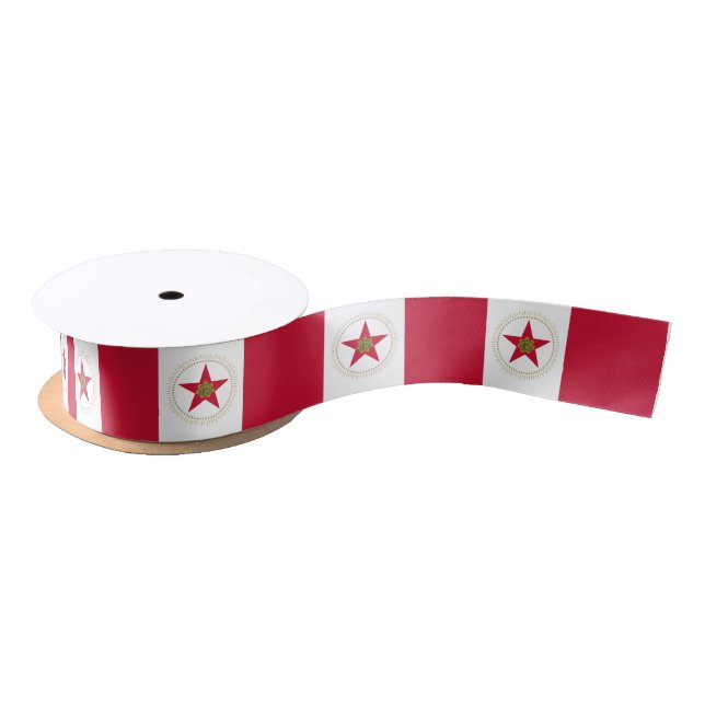 Lazo De Raso Flag of Birmingham, Alabama Satin Ribbon (Carrete)