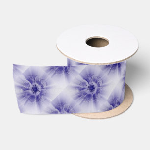Lazo De Raso Flor azul