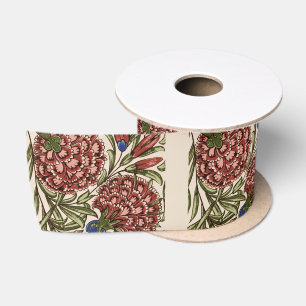 Lazo De Raso Flor de Carnación Tile Arte Antiguo