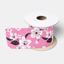 LAZO DE RASO FLOR DE CEREZO - SAKURA (ROSA CLARO)